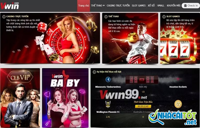 Trang casino uy tín trực tuyến Vwin